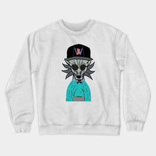 BussyWolves cool gray wolf with a sweater Crewneck Sweatshirt